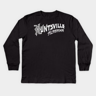 Vintage Huntsville, AL Kids Long Sleeve T-Shirt
